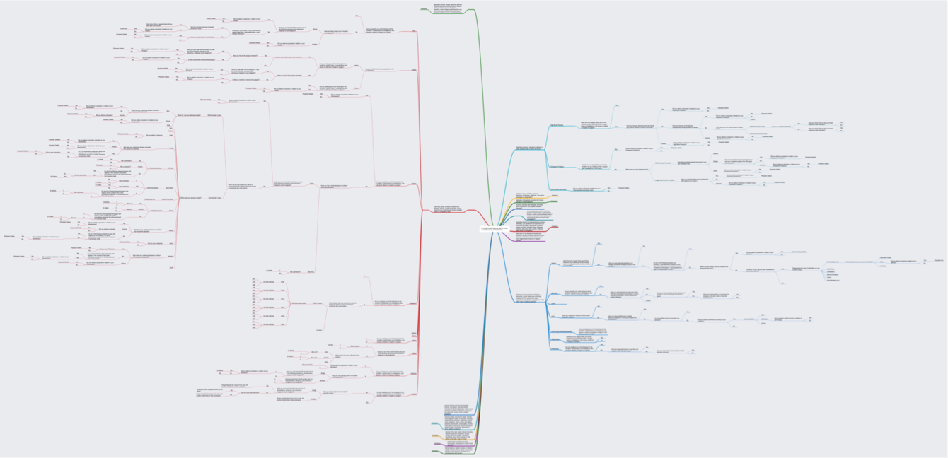 Image of a mindmap used during the discovery process of Juniper Life Insurance